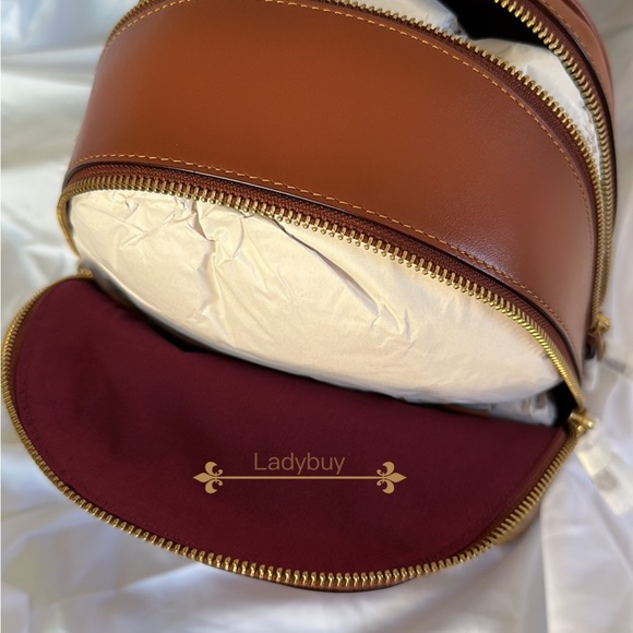 ❇️NWT Coach retail Carrie Backpack 23 In Signature Canvas - Picture 5 of 16